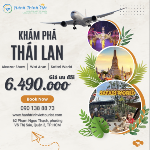 Tour Thailand Bangkok - Pattaya 5 ngày 4 đêm khám phá Safari World - Wat Arun 2023